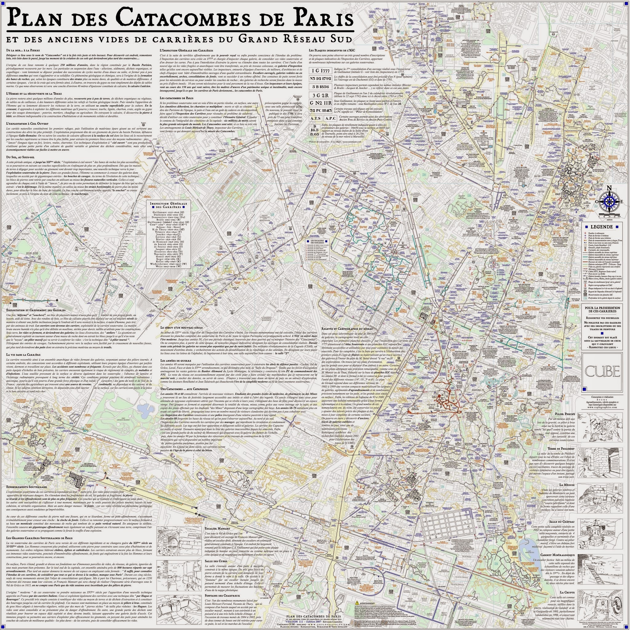 Plan des catacombes