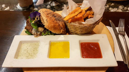 Burger végétarien à Cusco