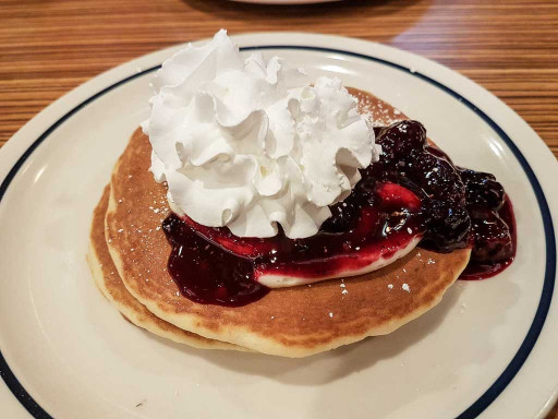 Pancakes myrtille chantilly